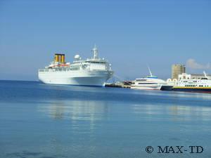 Лайнер Costa Marina, Родос, Греция